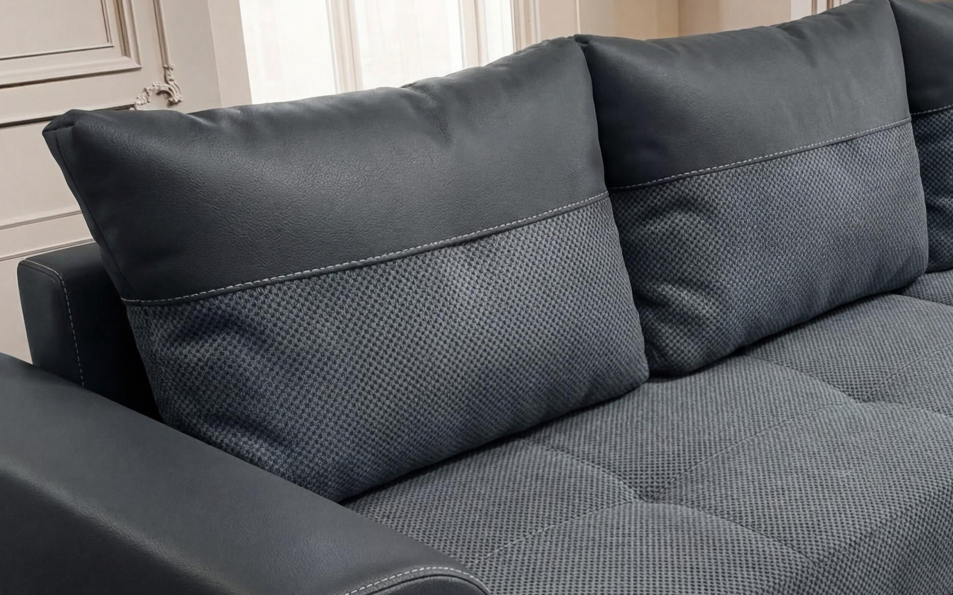 Coltar extensibil Jovani, gri + negru  4